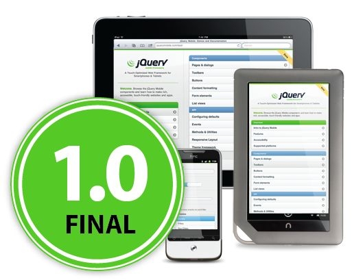 jQuery Mobile 1.0ʽd