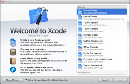 Xcode 4.4l(f)֧Mac OS X_l(f)h(hun)