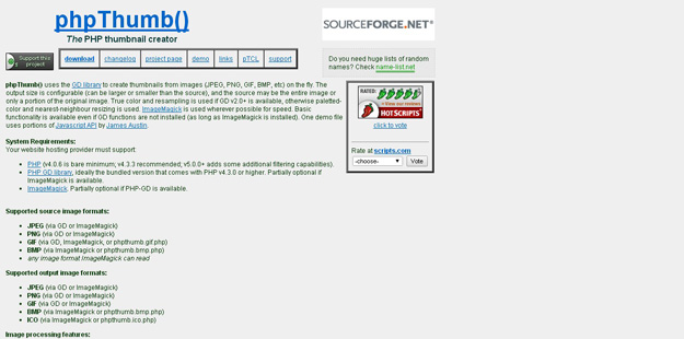10. PhpThumb